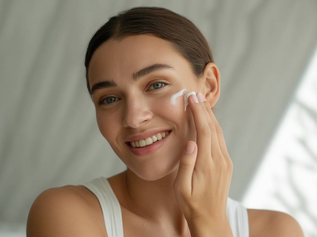 Routine de soins de la peau minimaliste pour un teint naturellement lumineux avec peu de produits